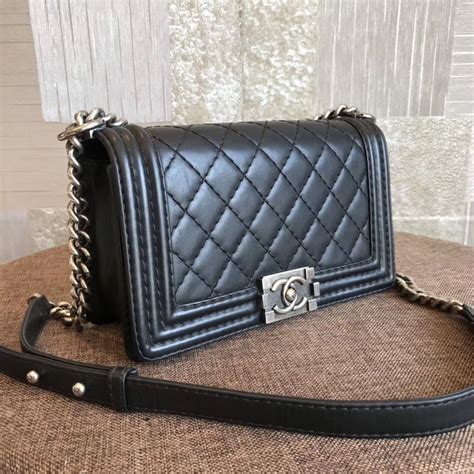 chanel boy bag leather|authentic chanel tote bag.